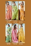 Sanchita Vol 2 By Vallabhi Moss Chiffon Abstract Print With Fancy Swarovski Work Saree Exporters In India